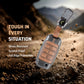 Metal Leather Brown Car Key Cover Compatible For Kia Seltos, Kia Sonet,Kia Carens (3 Button Flip Key)
