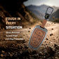 Metal Leather Brown Car Key Cover Compatible For Tata: Nexon, Harrier,Tiago, Tigor BS6, Tigor EV, Safari 2021, Altroz, Safari Gold, Gravitas, Punch