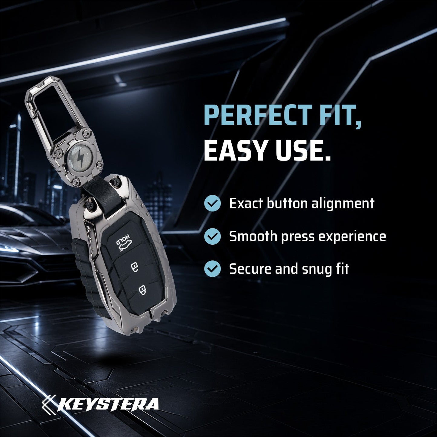 Transformer Metal Key Cover Compatible For Hyundai: i20, Creta, Venue, Tucson, Alcazar, Verna, Xcent, Aura, Elantra, Nios, I-10 Grand,Exter