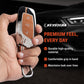 Metal Sapphire Key Cover With Key Chain Compatible with MG Astor, MG ZS EV (3 Button smart key)