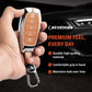 Metal Sapphire Key Cover With Key Chain Compatible with Hyundai: i20, Verna 2023 onwards (4 button smart key)