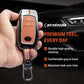 Metal Sapphire Key Cover With Key Chain Compatible with Toyota: Innova Crysta, Innova HyCross, Hilux (2 button smart key)