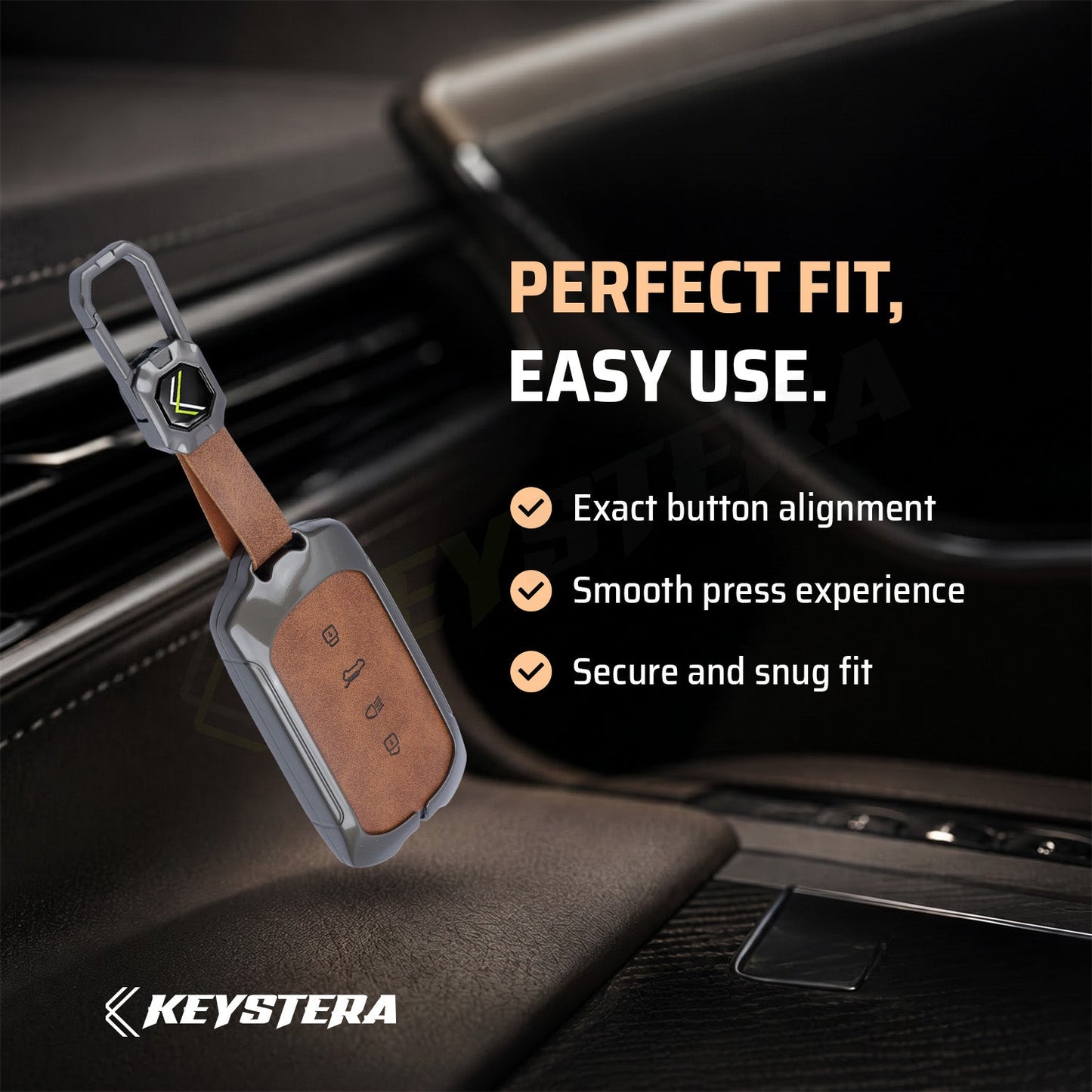Tata Sierra Smart Plus, Pure Varient metal leather car key cover