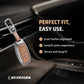 Metal Leather Brown Key Cover Compatible For Hyundai: i20, Verna 2023 onwards (4 button smart key)