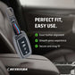 Metal Silicone Key Cover Compatible for Kia: Seltos, Sonet, Carens, Carnival (4 Button Smart Key)