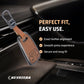 Metal Leather Key Cover For Audi Q5, A5, A8, Q7, A4, A6 (3 button smart key)