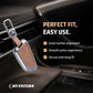 Metal Leather Brown Car Key Cover Compatible For BMW X1, X3, X6, X5, 5 Series, 6 Series, 7 Series