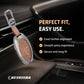 Metal Leather Car Key Cover Compatible For Hyundai Venue 2026 3-Button Smart Key