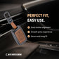 metal Leather Car Key Cover Compatible For Land Rover | Range Rover | Jaguar 5 Button Smart Key