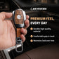 Metal Leather key cover Compatible for Mercedes Benz : GL Series | S - Class | C - Class | M - Class | 3 Button Smart Key
