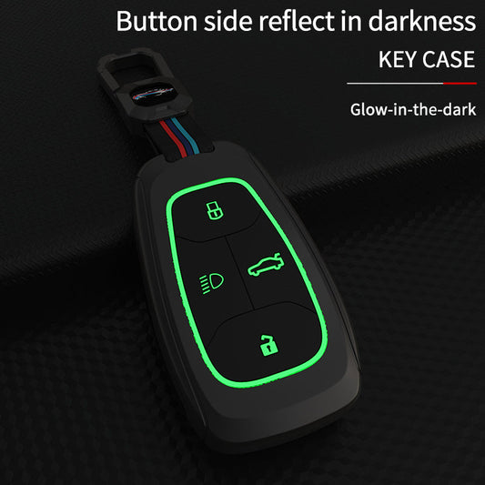 Metal Silicone Car Key Cover Compatible For Tata: Nexon, Harrier,Tiago, Tigor BS6, Tigor EV, Safari 2021, Altroz, Safari Gold, Gravitas, Punch