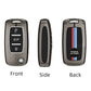 Metal Silicone Car Key Cover Compatible For Skoda : Octavia, Fabia, Laura, Superb, Rapid, Yeti & Volkswagen : Polo, Vento, Jetta, Ameo (3 Button Flip Key)