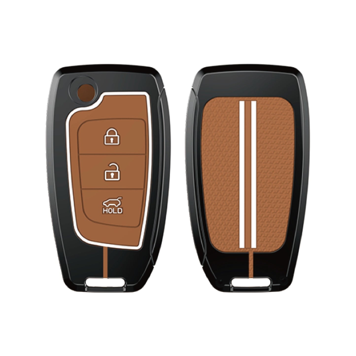 Hyundai Kona, Verna, Tucson, Venue, Aura 3 Button Flip Key cover