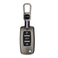 Metal Silicone Car Key Cover Compatible For Skoda : Octavia, Fabia, Laura, Superb, Rapid, Yeti & Volkswagen : Polo, Vento, Jetta, Ameo (3 Button Flip Key)