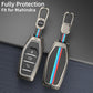 Metal Silicone Key Cover With Key Chain Compatible with Mahindra: XUV500 (3 button smart key)