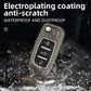 Metal Silicone Car Key Cover Compatible For Skoda : Octavia, Fabia, Laura, Superb, Rapid, Yeti & Volkswagen : Polo, Vento, Jetta, Ameo (3 Button Flip Key)