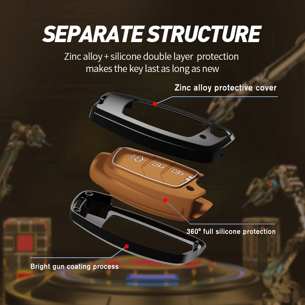 Hyundai : Creta, Venue, Tucson, Alcazar, I20, Grand i10, Aura, Xcent, Exter 3 button flip Key cover