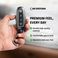 Metal Silicone Key Cover Compatible for Nissan Sunny | Terrano | Magnite (2 button smart key)