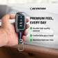 Metal Silicone Key Cover Compatible for Kia: Seltos, Sonet, Carens, Carnival (4 Button Smart Key)