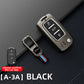 Metal Silicone Car Key Cover Compatible For Skoda : Octavia, Fabia, Laura, Superb, Rapid, Yeti & Volkswagen : Polo, Vento, Jetta, Ameo (3 Button Flip Key)