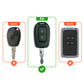 Metal Silicone Key Cover Compatible for Renault Triber | Kwid | Duster | Datsun redi-GO Flip type Key