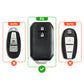 Metal Leather Key Cover Compatible For Suzuki : Swift, Dzire, Baleno, Ertiga, Vitara, Brezza, Fronx, Jimny XL6, & Toyota: Glanza, Urban Cruiser Hyryder