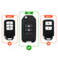metal silicon Car Key Cover Compatible For Honda City | WR-V | Jazz (2 Button Flip Key)