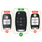 Metal Sapphire Key Cover With Key Chain Compatible withKia Seltos, Kia Sonet,Kia Carens (3 Button Flip Key)