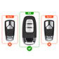 Metal Car Key Cover Compatible For AUDI A3 | A4 | A5 | Q3 | Q5 | Q7 | Q8 (3 Button Smart Key)