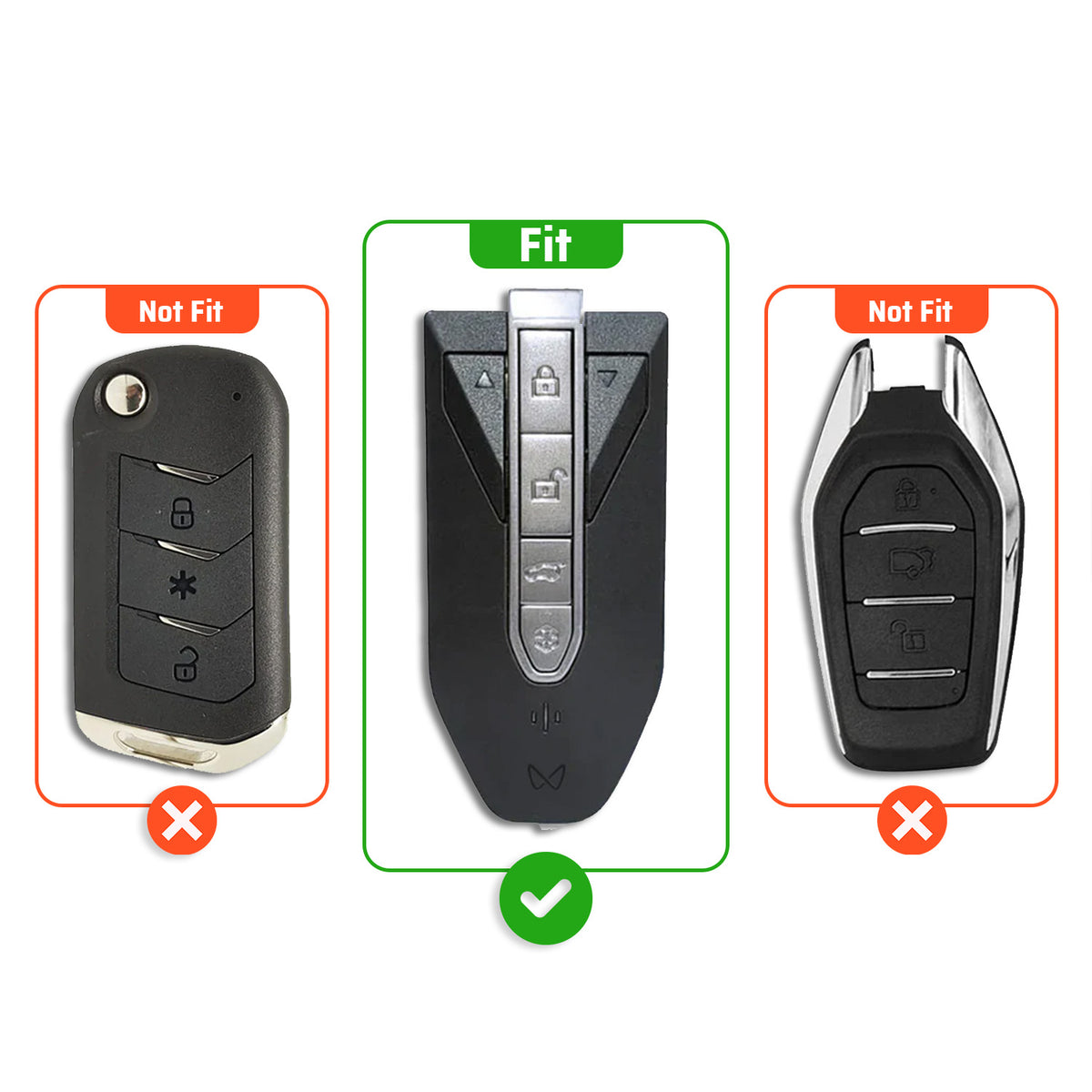 Metal Silicone Key Cover with keychain Compatible For Mahindra XEV 9e, BE 6e & 7XO (6 Button)