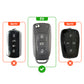 Metal Key Cover With Key Chain Compatible with Tata: Nexon, Harrier, Safari, Altroz, Punch, Tiago, Tigor, Zest, Bolt, Hexa (3 button Flip Key)