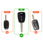 Metal Silicone Key Cover Compatible for Hyundai Grand i10 | Santro (2 Button Key)