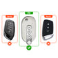 Metal Silicone Key Cover Compatible for MG Comet EV Electric 3 Button Flip Key (Base VARIENT)