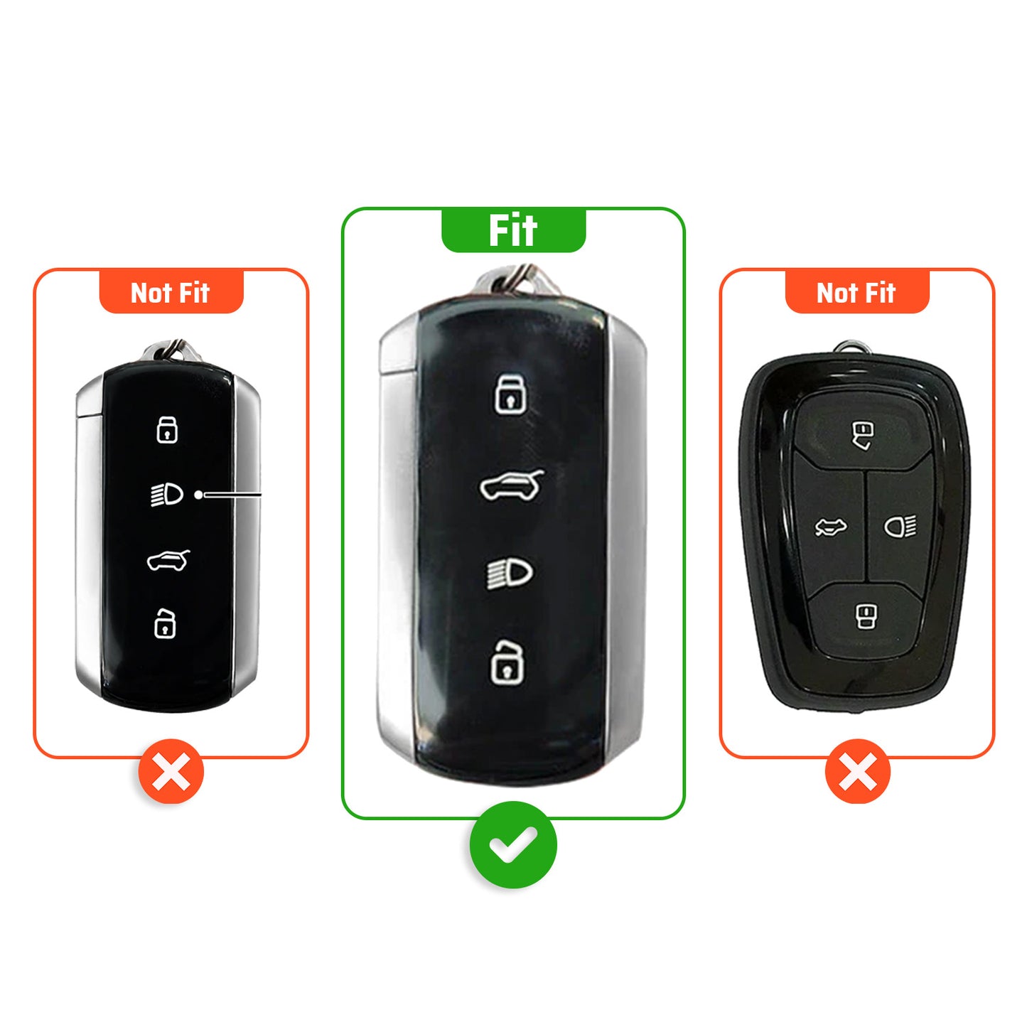 Transformer Car Key Cover Compatible For Tata Sierra 2025, Curvv, Curvv EV (4 Button Smart Key)