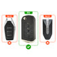 Metal Key Cover Compatible For Mahindra: Thar, Bolero, Scorpio, Scorpio-N, XUV700, XUV400, XUV3x0, XUV300, TUV300, Marazzo (3 button flip key)