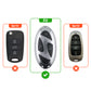 Metal Leather Car Key Cover Compatible For Hyundai Venue 2026 3-Button Smart Key