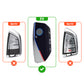 Metal Leather Brown Car Key Cover Compatible For BMW 7 Series 740i 760i X1 X7 XM IX I7 X3 IX1 X5 Smart Key 4 Button