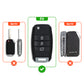Metal Leather Brown Car Key Cover Compatible For Kia Seltos, Kia Sonet,Kia Carens (3 Button Flip Key)
