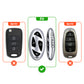 Metal Silicone Car Key Cover Compatible For Hyundai Venue 2026 3-Button Smart Key