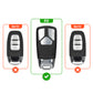 Metal Leather Key Cover For Audi Q5, A5, A8, Q7, A4, A6 (3 button smart key)