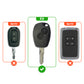 Metal Silicone Key Cover Compatible for Renault Duster | Nissan Terrano 2 Button Key