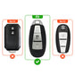 Metal Silicone Car Key Cover Compatible For Suzuki: Baleno, Ciaz, Ignis, S-Cross, Grand Vitara, Brezza & Toyota Urban Cruiser (3 Button smart key)