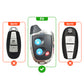 Metal Silicone Key Cover Compatible for Suzuki Nippon 3-Button Smart Key