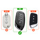 Metal Sapphire Key Cover With Key Chain Compatible with MG Astor, MG ZS EV (3 Button smart key)