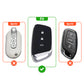 Metal Silicone Key Cover Compatible for MG Hector | MG Windsor | MG Astor | MG Gloster 3 Button smart key)