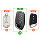 Metal Leather Brown Car Key Cover Compatible For MG Astor, MG ZS EV (3 Button smart key)