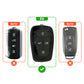 Metal Key Cover Compatible For Tata: Nexon, Harrier,Tiago, Tigor BS6, Tigor EV, Safari 2021, Altroz, Safari Gold, Gravitas, Punch (4 button smart key)