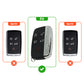 metal Leather Car Key Cover Compatible For Land Rover | Range Rover | Jaguar 5 Button Smart Key