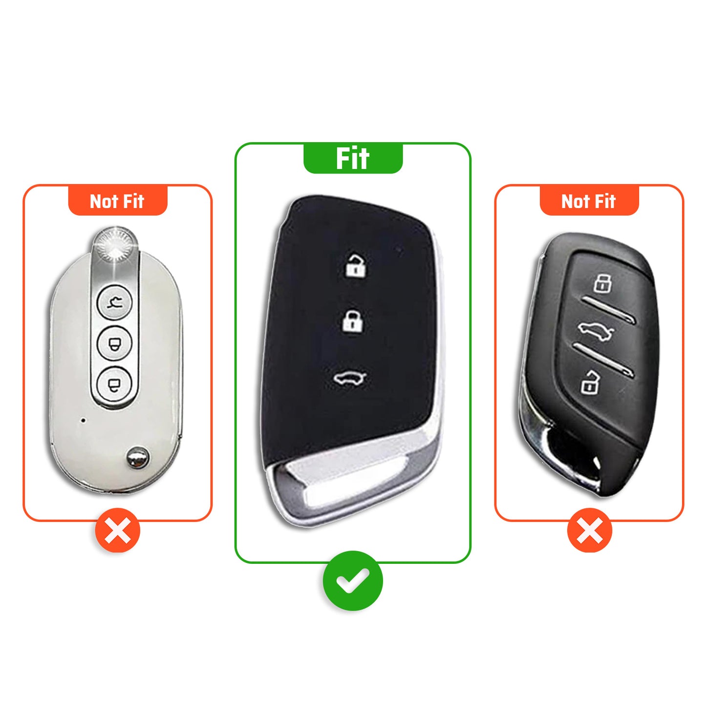 Metal Leather Brown Car Key Cover Compatible For MG Hector | MG Windsor | MG Astor | MG Gloster 3 Button smart key)