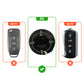 Metal Silicone Car Key Cover Compatible For TATA Harrier EV 4 button Smart Key.